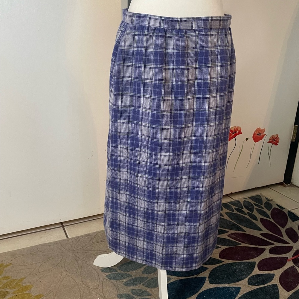 Pendleton plaid Blue Skirt